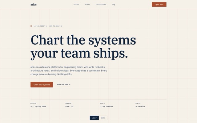 atlas landing page preview